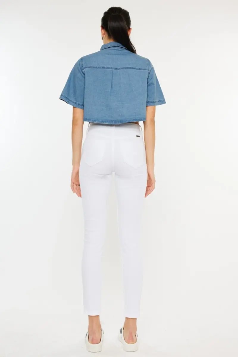 Women's Jeans - High Rise Ankle - Skinny Trendy