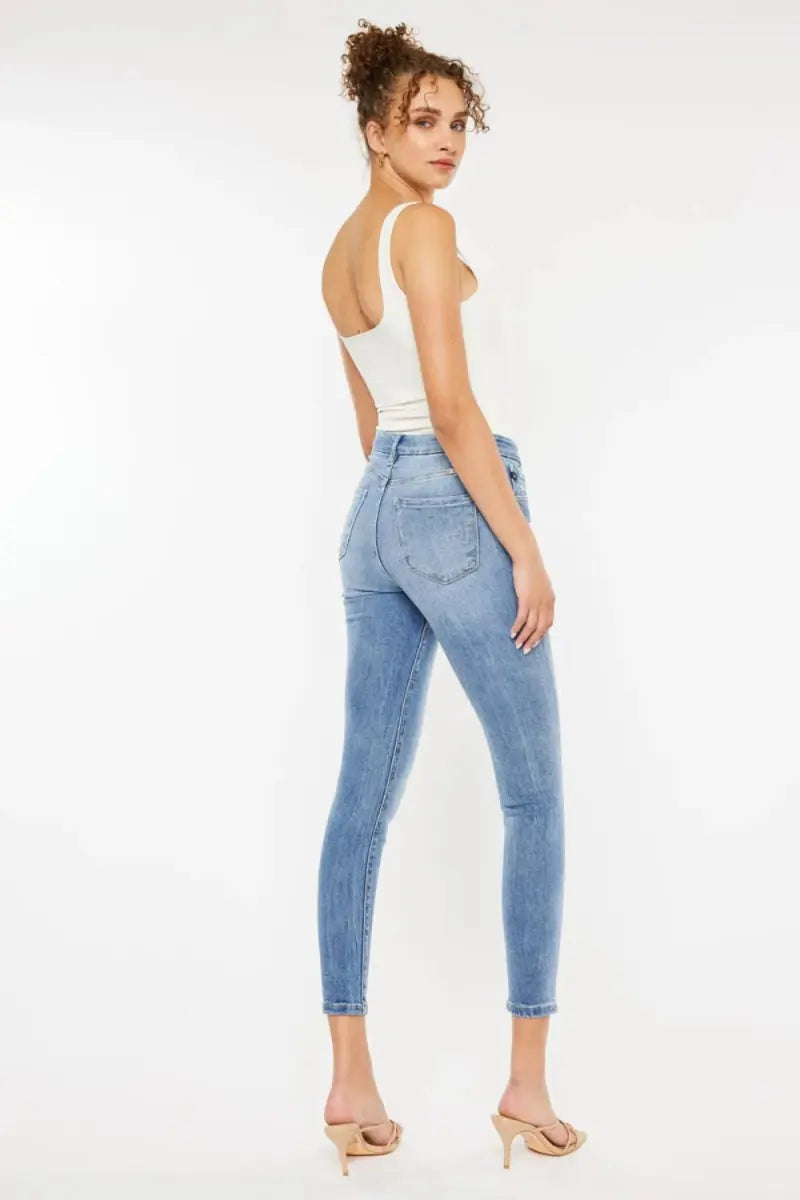 Women's Jeans - High Waist Skinny - Casual Denim