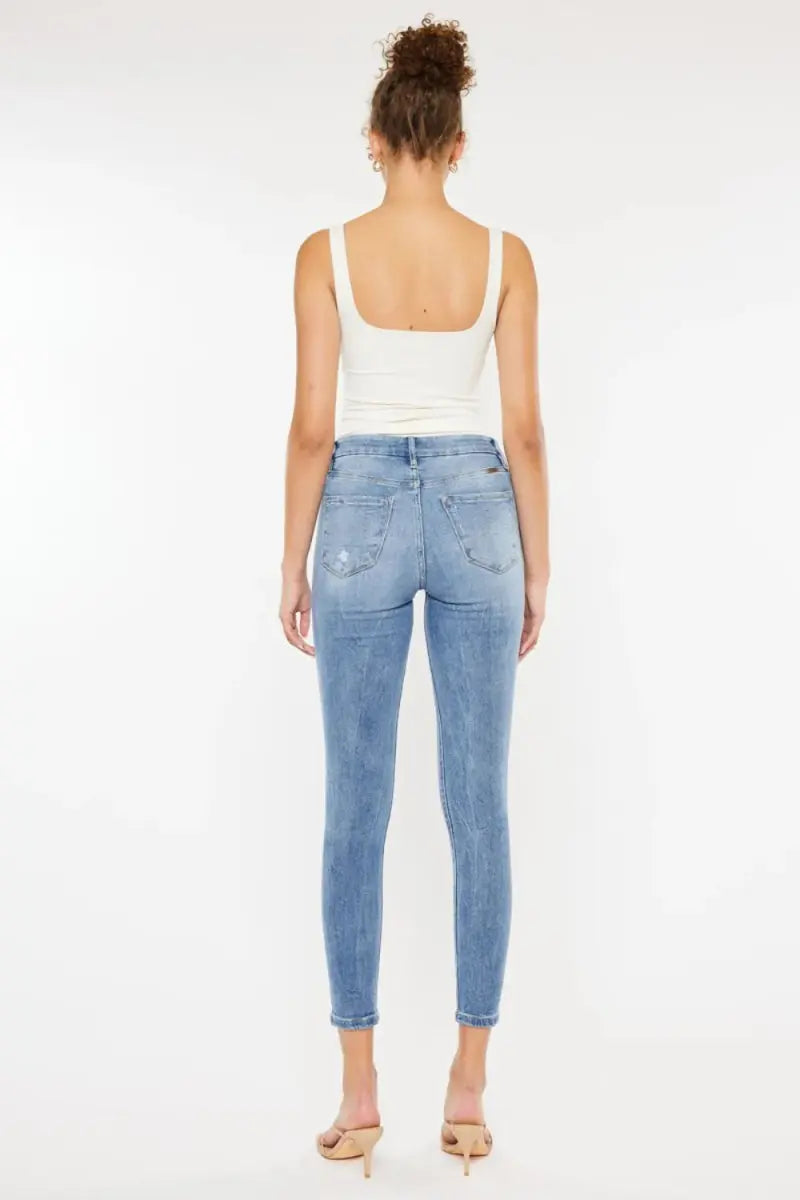 Women's Jeans - High Waist Skinny - Casual Denim