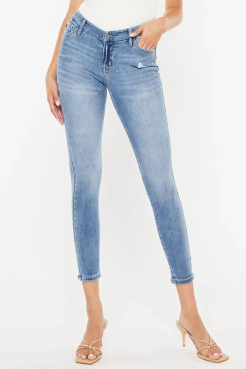 Women's Jeans - High Waist Skinny - Casual Denim
