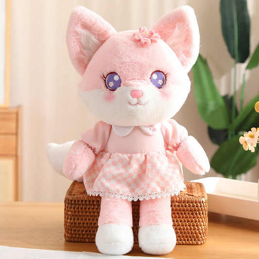 Peluche de zorro de flor de cerezo