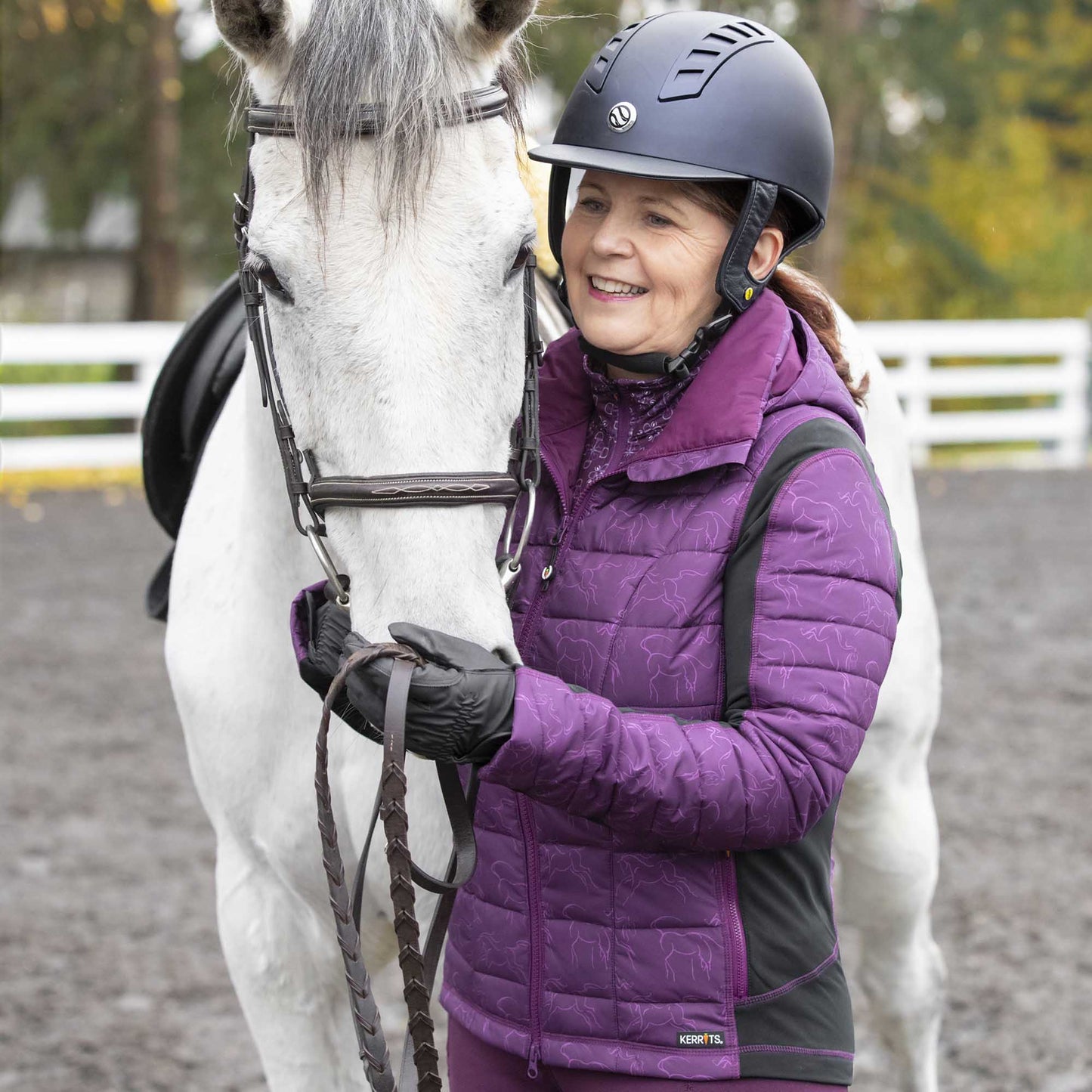 Kerrits Women's Heads Up Winter Whinnies Quilted Riding Jacket