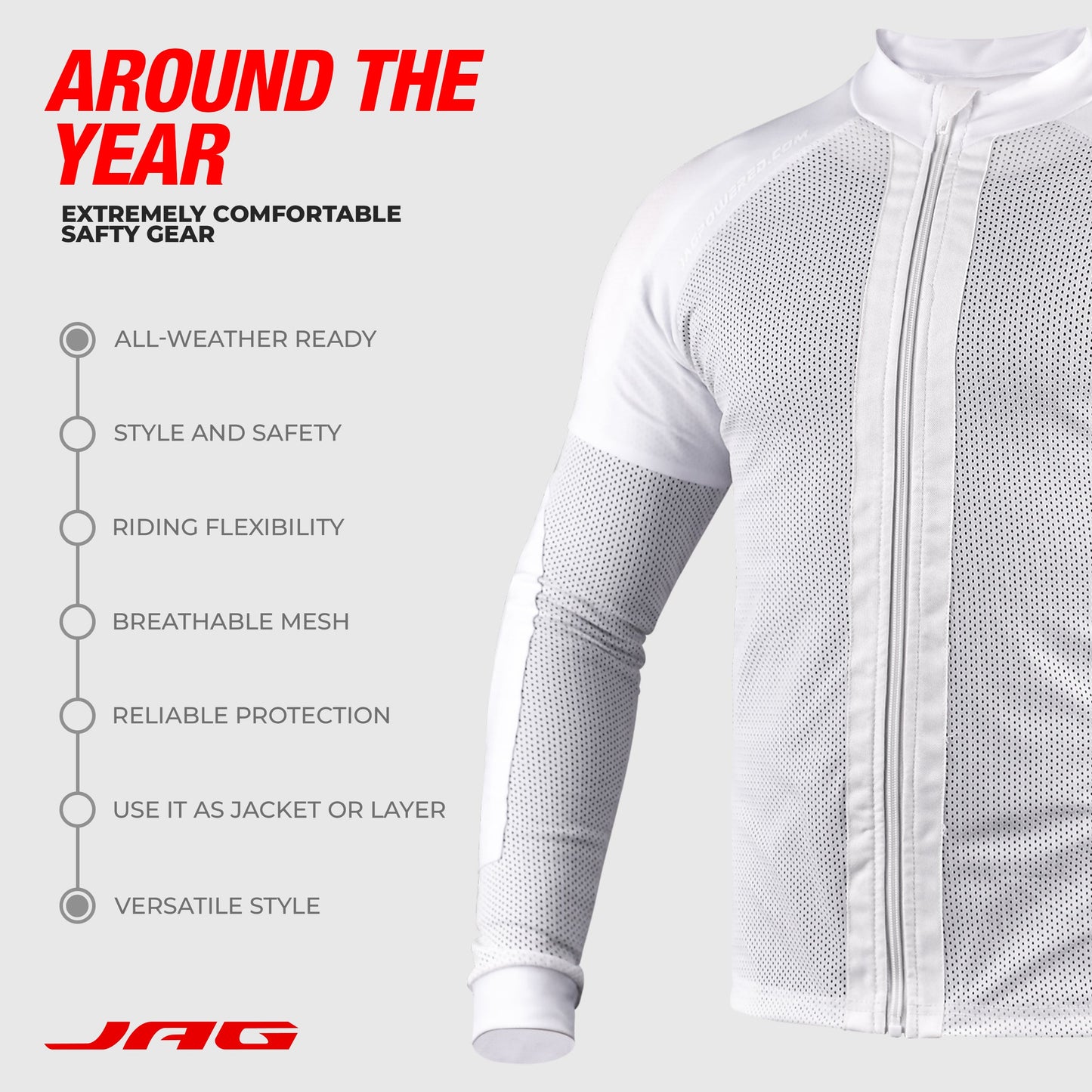 Camiseta de moto JAG | Protección con certificación CE