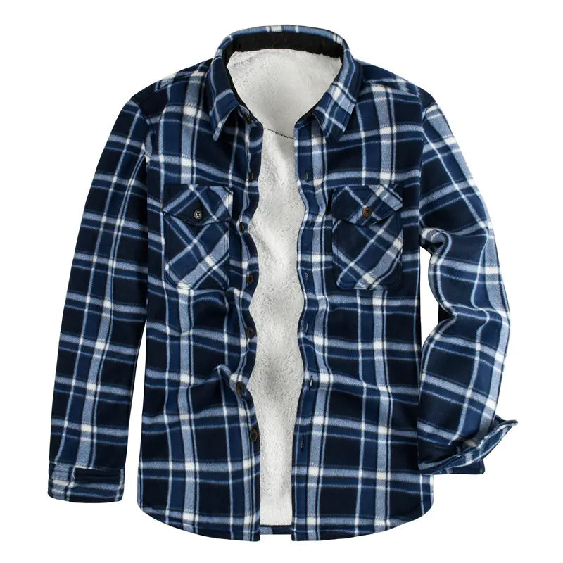 Thermal Fleece-Lined Men's Shirt Jacket