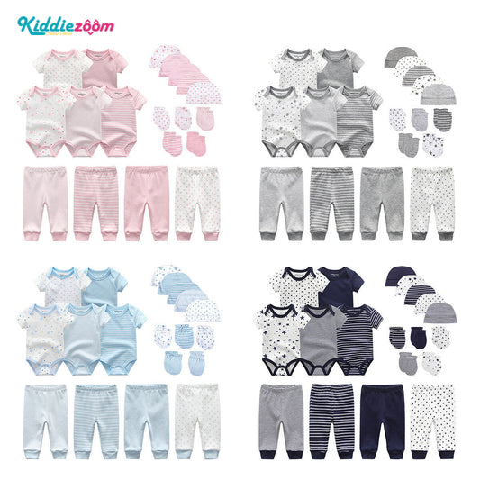 Kiddiezoom Cotton Star | 19-Piece Baby Outfit Set - # BANB11110003