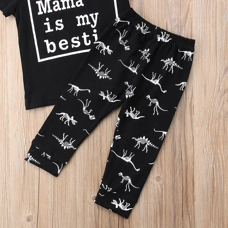 Kids Boys Casual Dinosaur Outfits - # BOAA11310007