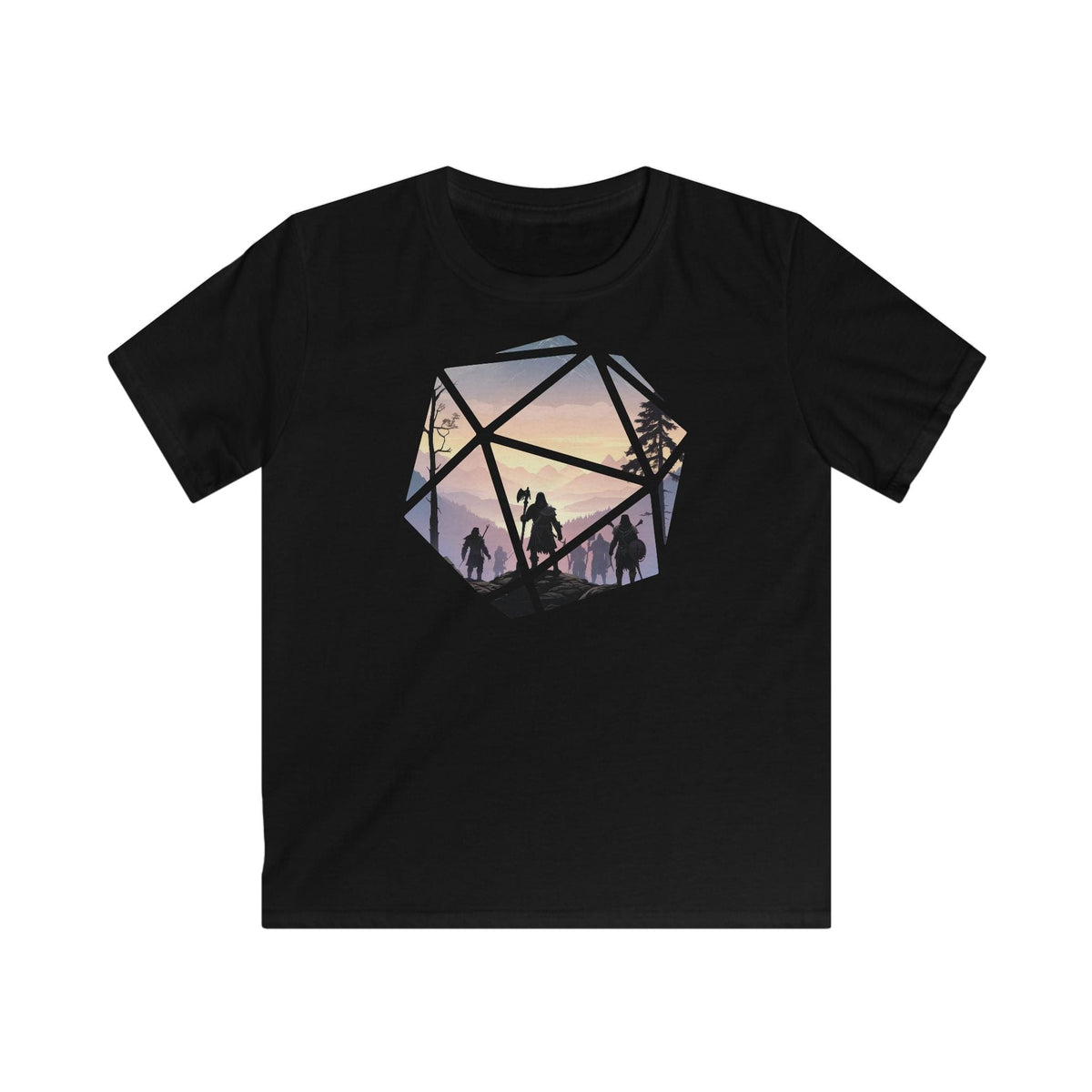 Kids D&D Shirt - D20 Landscape