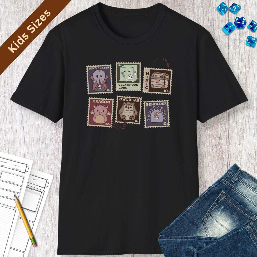 Kids D&D Monster Stamp T-Shirt