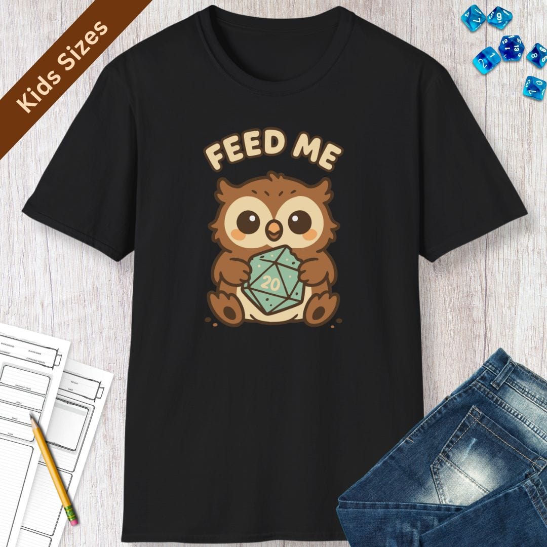 Kids D&D Owlbear Feed Me T-Shirt