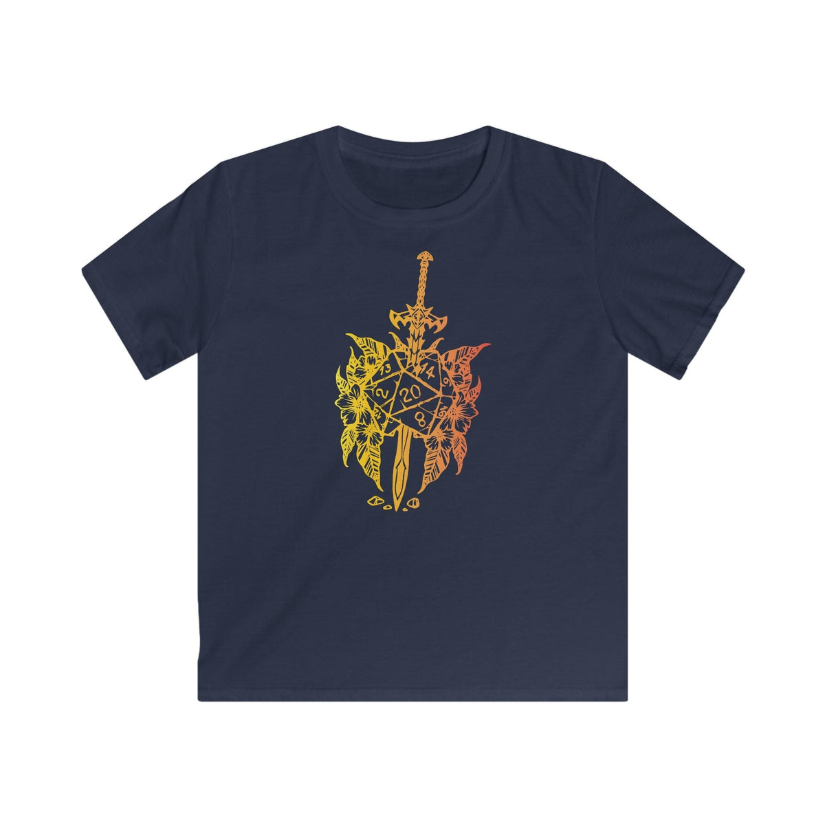 Kids D&D Sword D20 T-shirt