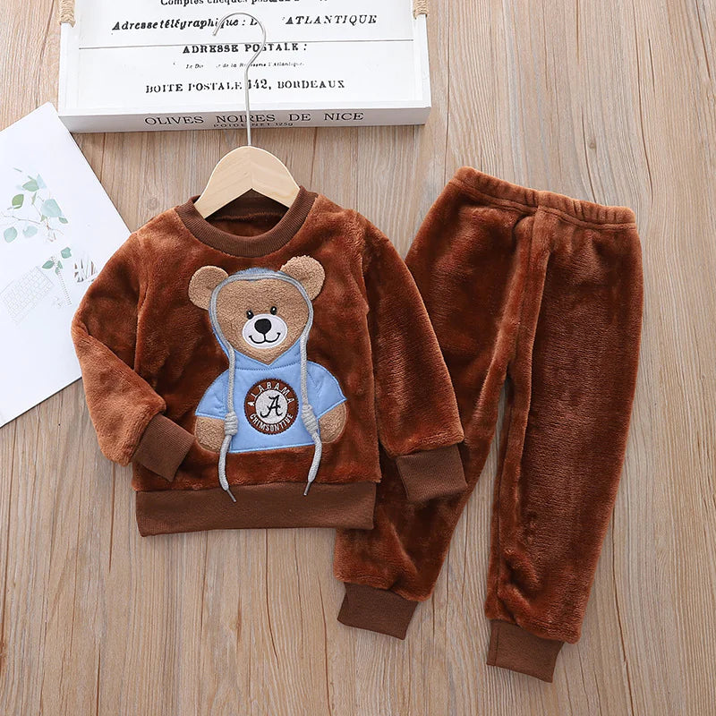 Kids Flannel Pajama Set - # BOAA11710007