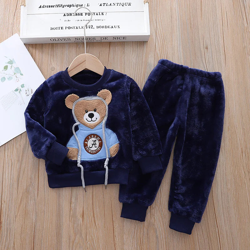 Kids Flannel Pajama Set - # BOAA11710007