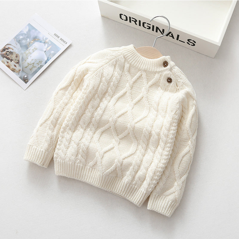 Kids' Thickened Knitted Sweater | For Autumn/Winter - # GIAA21210020 & BAAA111310005 & BOAA11210006