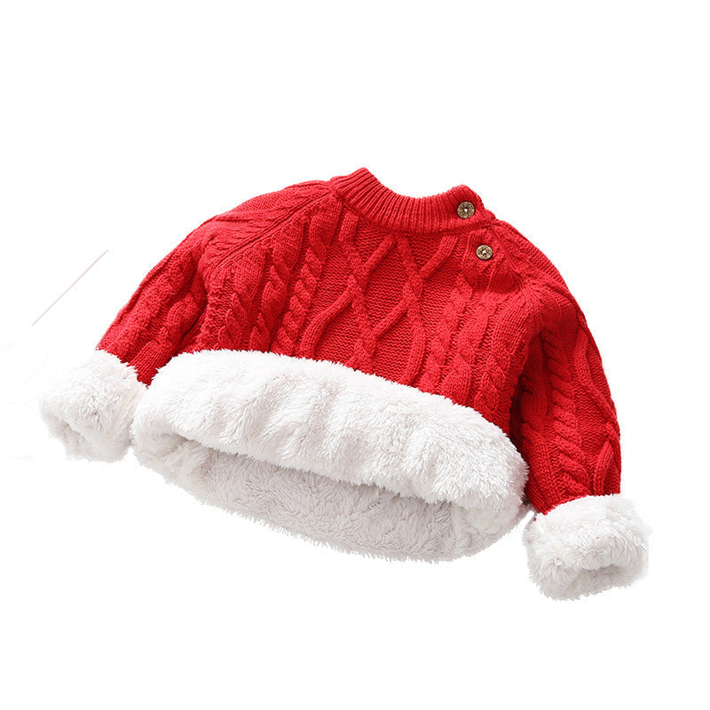 Kids' Thickened Knitted Sweater | For Autumn/Winter - # GIAA21210020 & BAAA111310005 & BOAA11210006