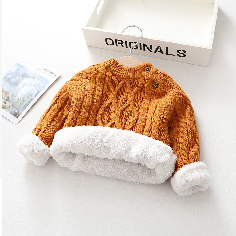 Kids' Thickened Knitted Sweater | For Autumn/Winter - # GIAA21210020 & BAAA111310005 & BOAA11210006