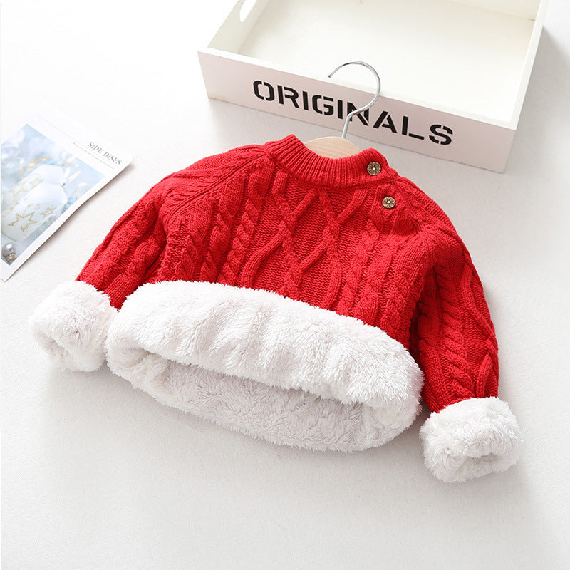 Kids' Thickened Knitted Sweater | For Autumn/Winter - # GIAA21210020 & BAAA111310005 & BOAA11210006