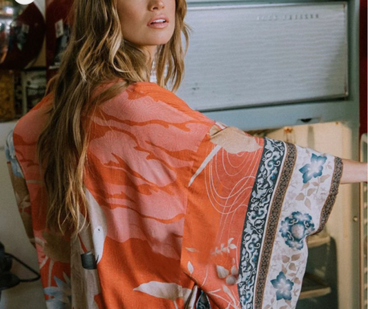Kimono Bohemio Largo | Kimono de moda para mujer