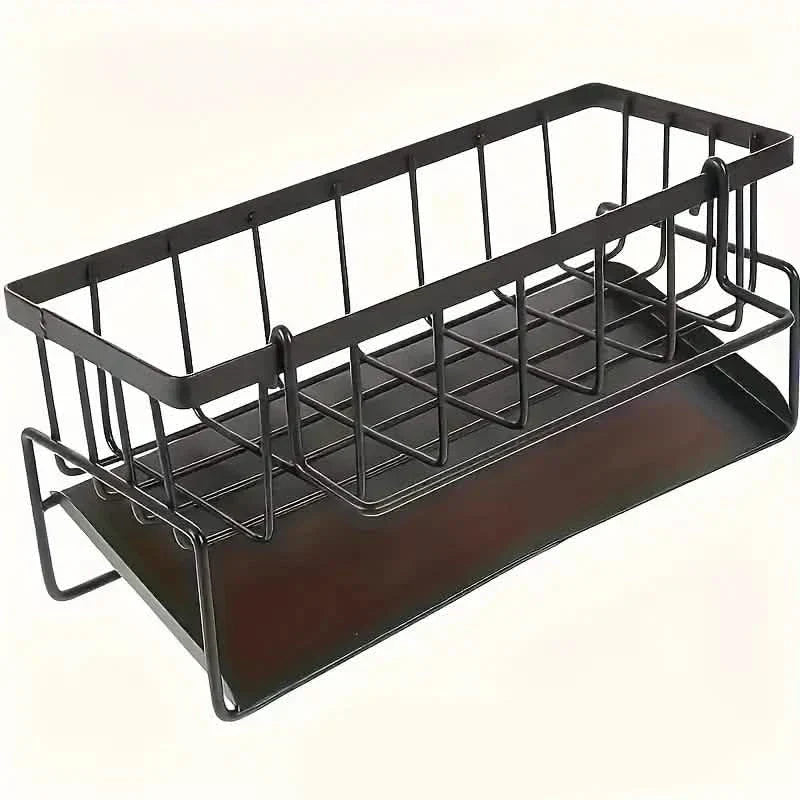 Kitchen Storage Rack - Multi-Functional Household Sink Organizer with Drain Basket