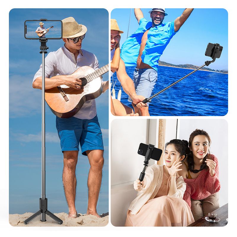 L11 Selfie Stick Foldable Tripod Phone Stand Holder Support Wireless Bluetooth Remote Control Shutter for iOS Android