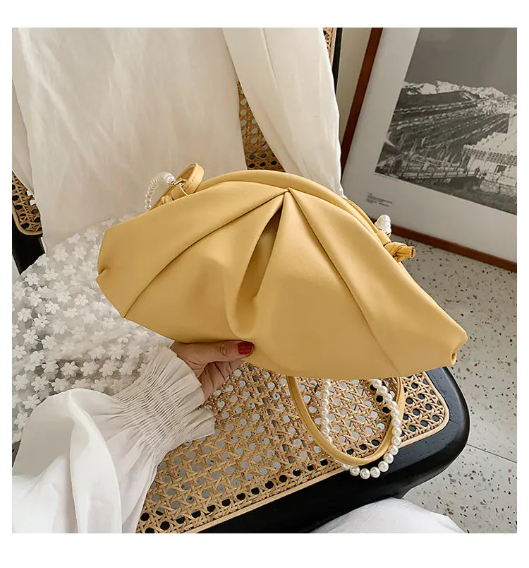 Trendy 2020 Women's Pleated Cloud Shoulder Bag