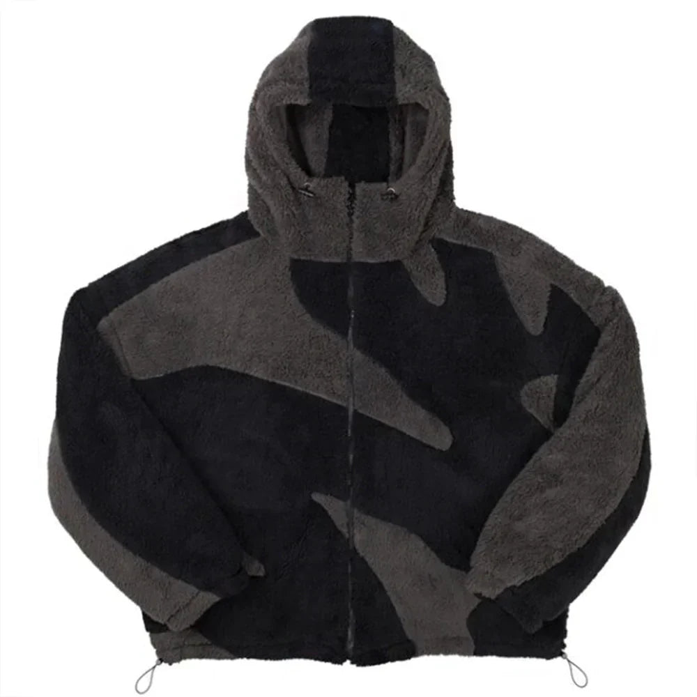 Lambswool Fluffy Zip Jacket  - # BOAA13210010