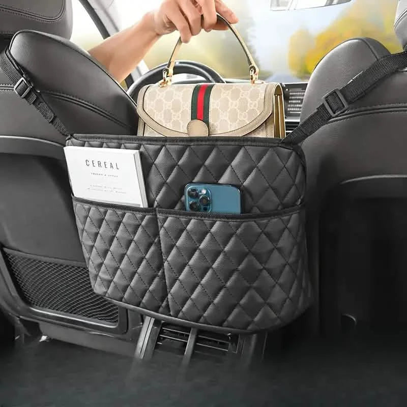 Large Capacity Car Seat Back Organizer with Storage Bag