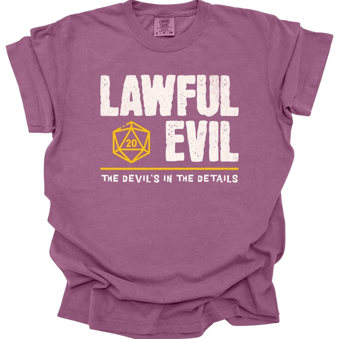 Lawful Evil Shirt - D&D Alignment T-shirt - Comfort Colors