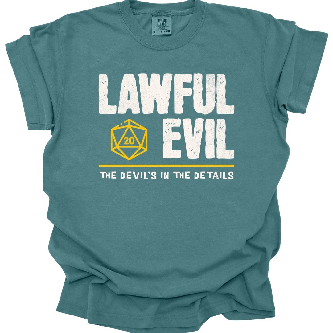 Lawful Evil Shirt - D&D Alignment T-shirt - Comfort Colors