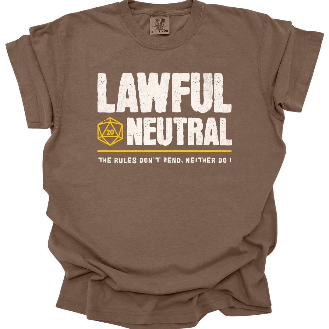 Lawful Neutral Shirt - D&D Alignment T-shirt - Comfort Colors