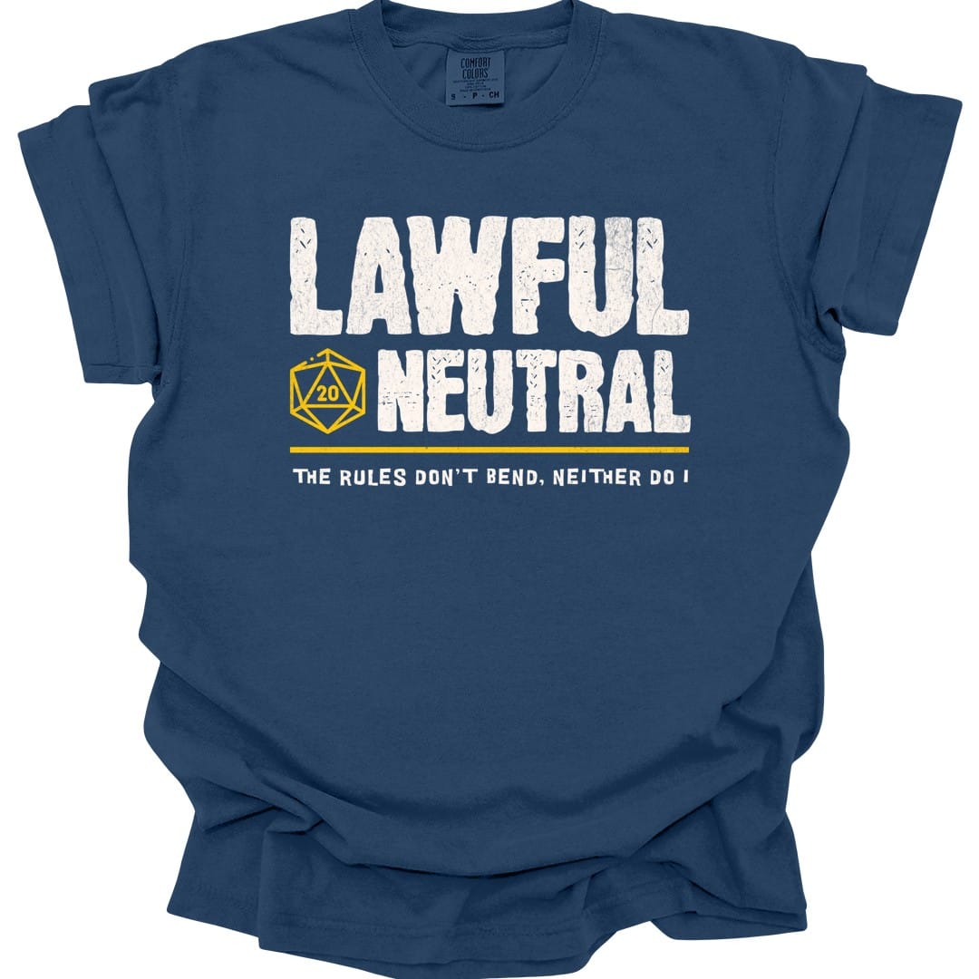 Lawful Neutral Shirt - D&D Alignment T-shirt - Comfort Colors