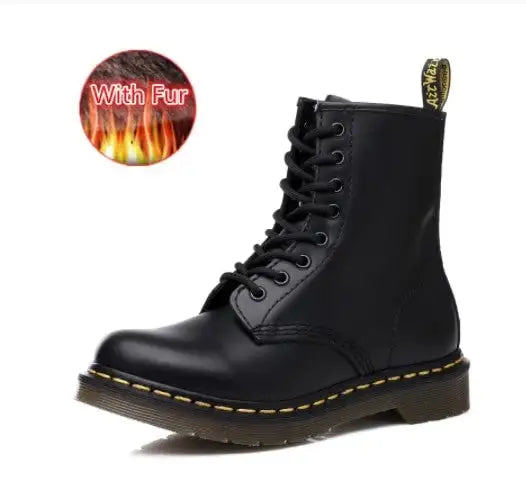 Leather Boots with Thick Soles - # GIAA73410002