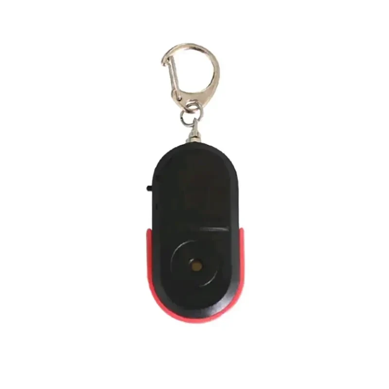 LED Whistle Key Finder Flashing Beeping Sound Control Alarm Anti-Lost Key Locator Finder Tracker With Key Ring