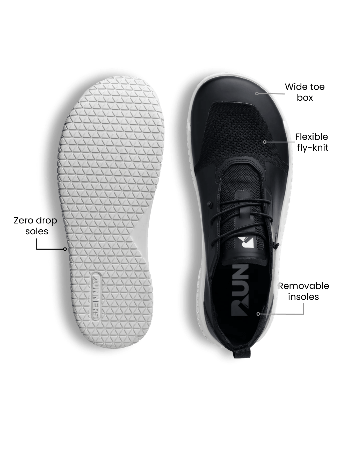 Legend Hybrid Barefoot Trainer Black