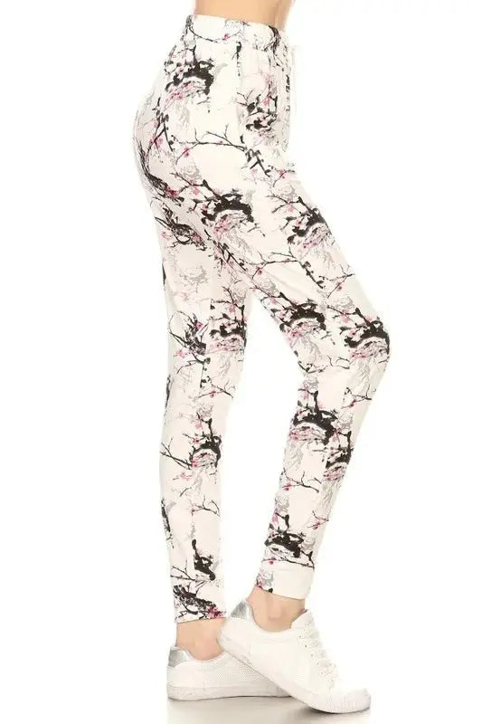 Trendsi Printed Joggers Women's Plus Size Casual Pants Buttery Soft