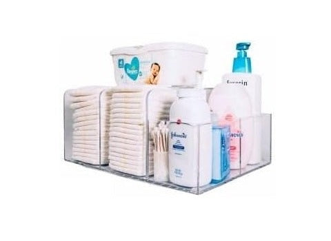 LELLOBABY™ - Cesto para pañales de lujo de acrílico lucita