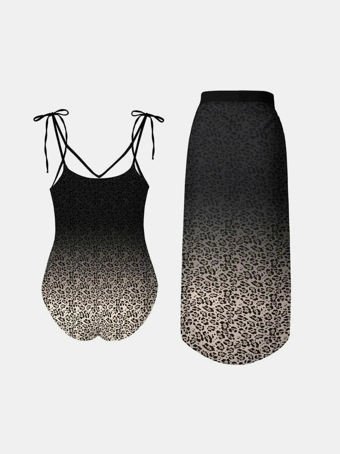 T-Shirts Trendsi swimwear - Chic leopard print bikini set