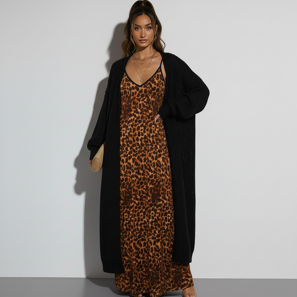 Vestido de diosa - Leopardo