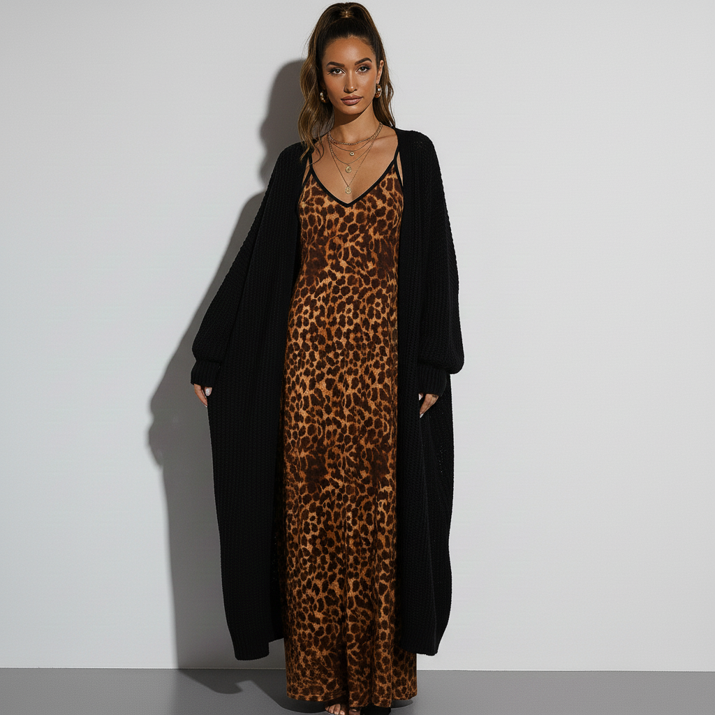 Vestido de diosa - Leopardo