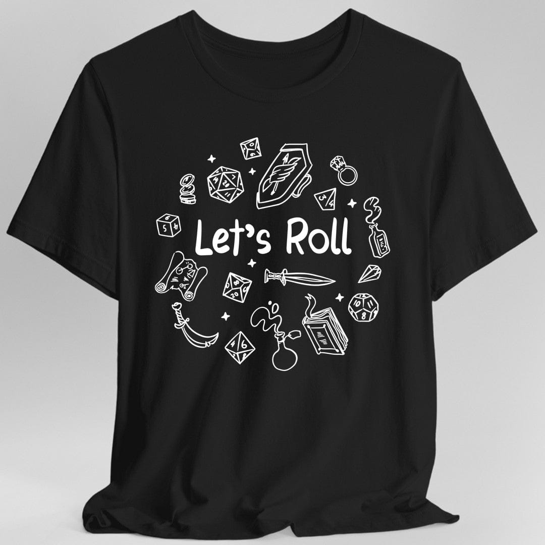 Camiseta de Dungeons and Dragons "Let's Roll Doodle"