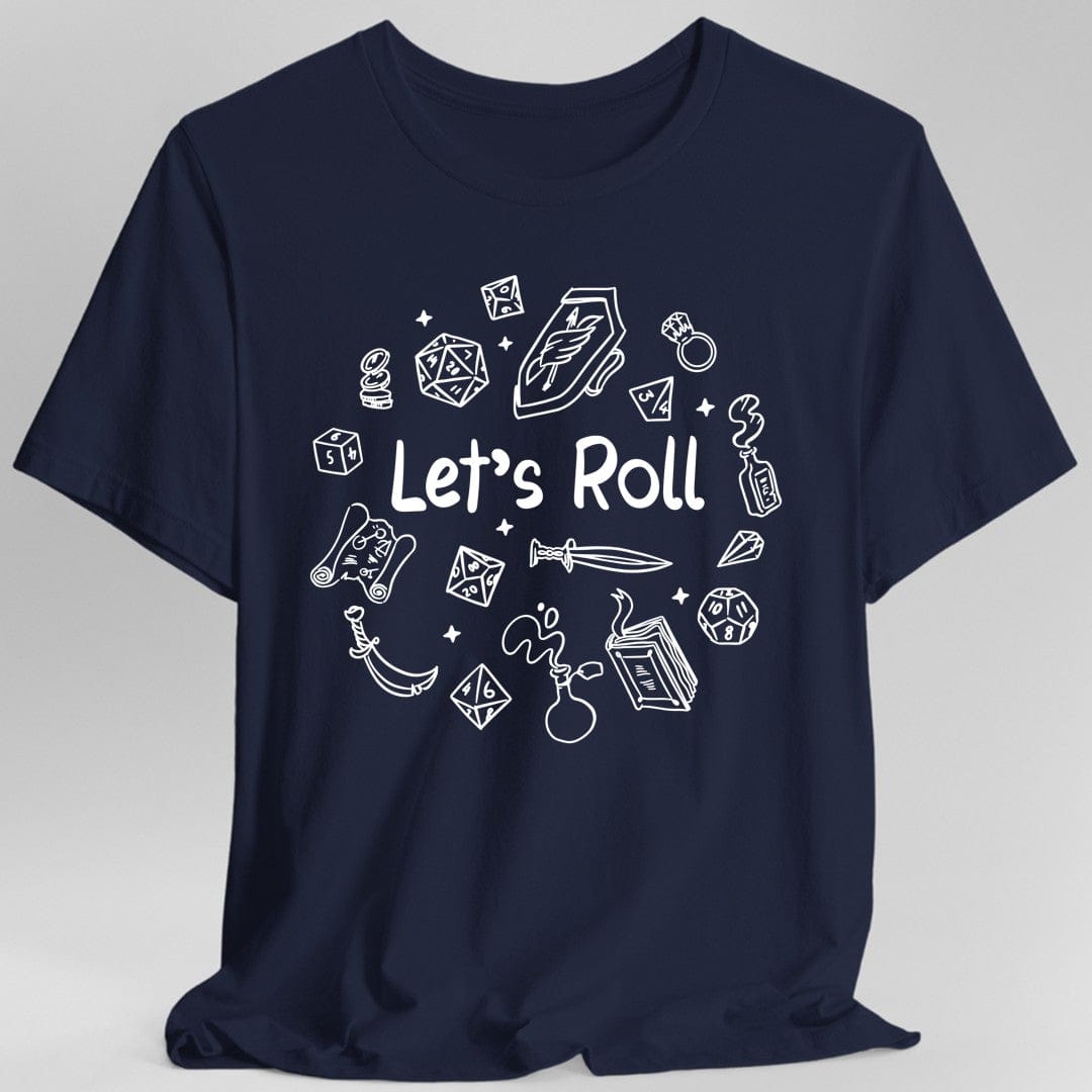 Camiseta de Dungeons and Dragons "Let's Roll Doodle"