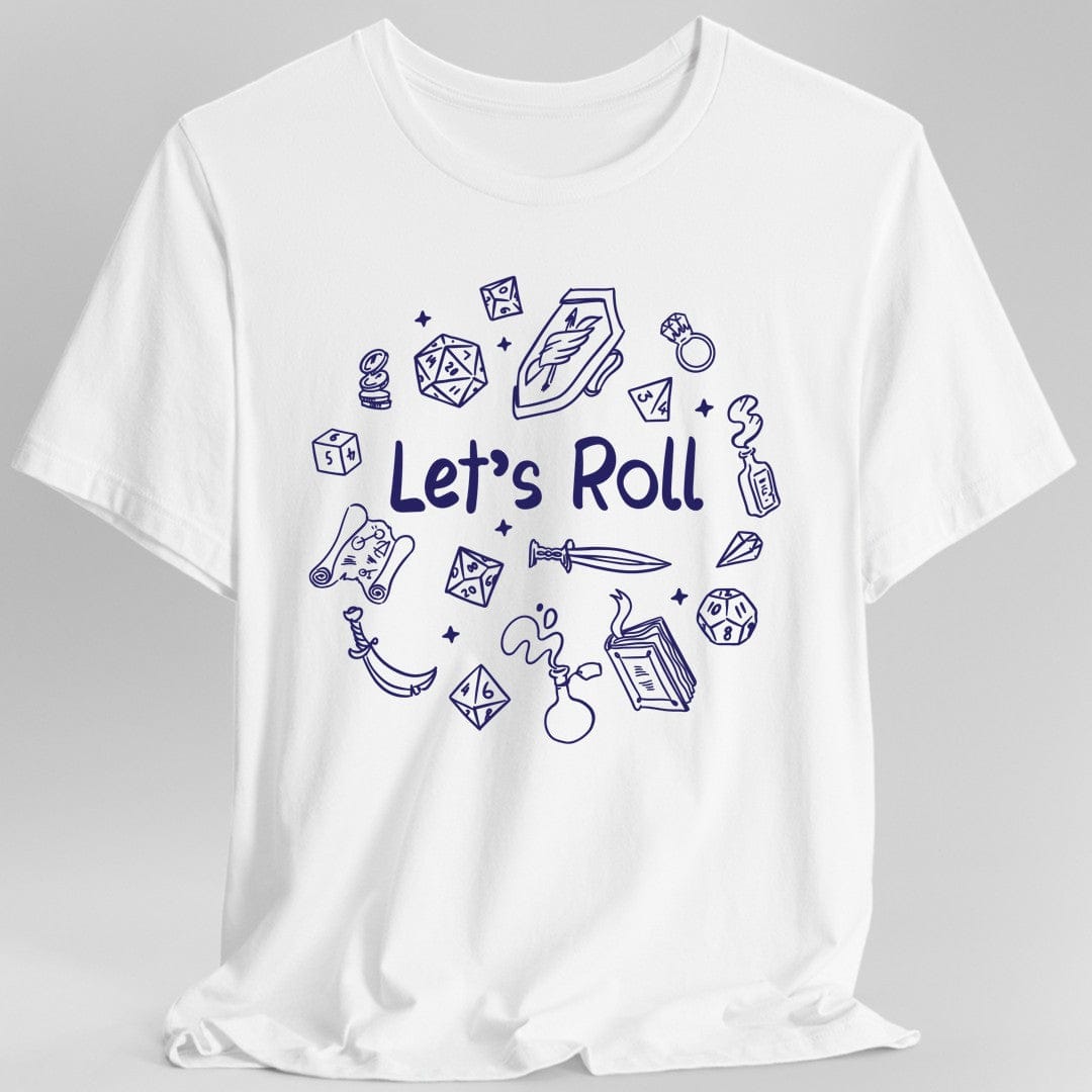 Camiseta de Dungeons and Dragons "Let's Roll Doodle"
