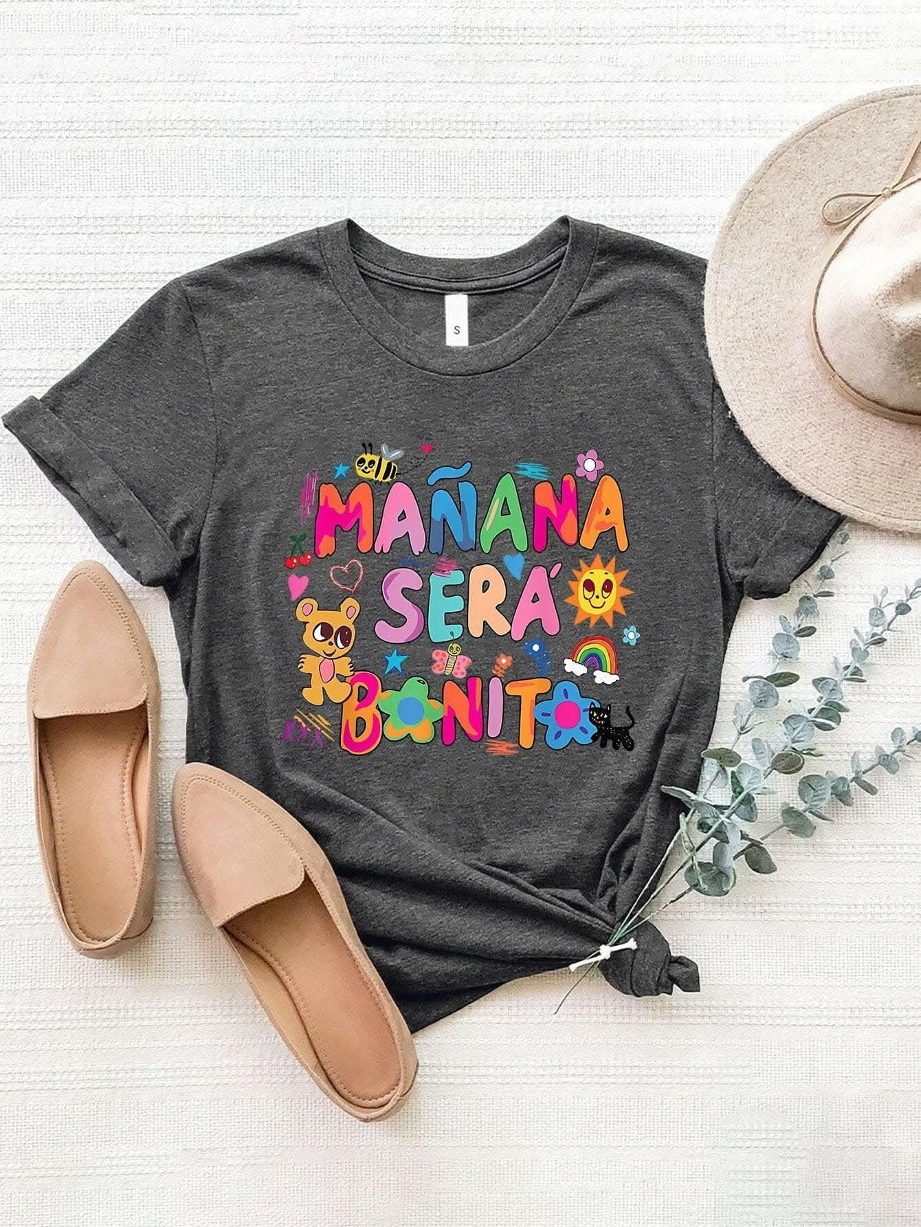 T-Shirts Trendsi Graphic Print Tee Women's Casual T-Shirt Style Comfort Fit