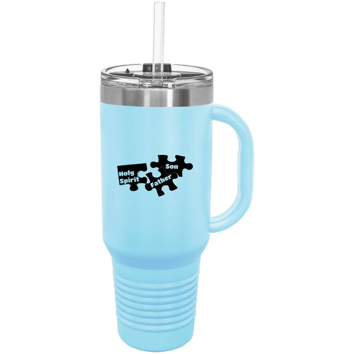 Father Son & Holy Spirit Religious Polar Camel 40 oz Tumbler with Handle & Straw