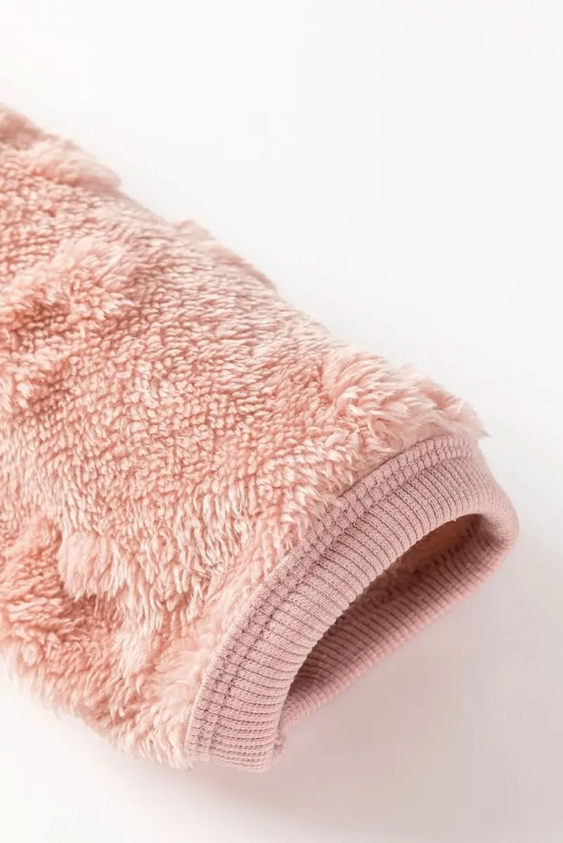 Accessories Love Salve Pink Leopard Fleece Women's Lounge Set Home Casual Two-Piece Cozy Soft