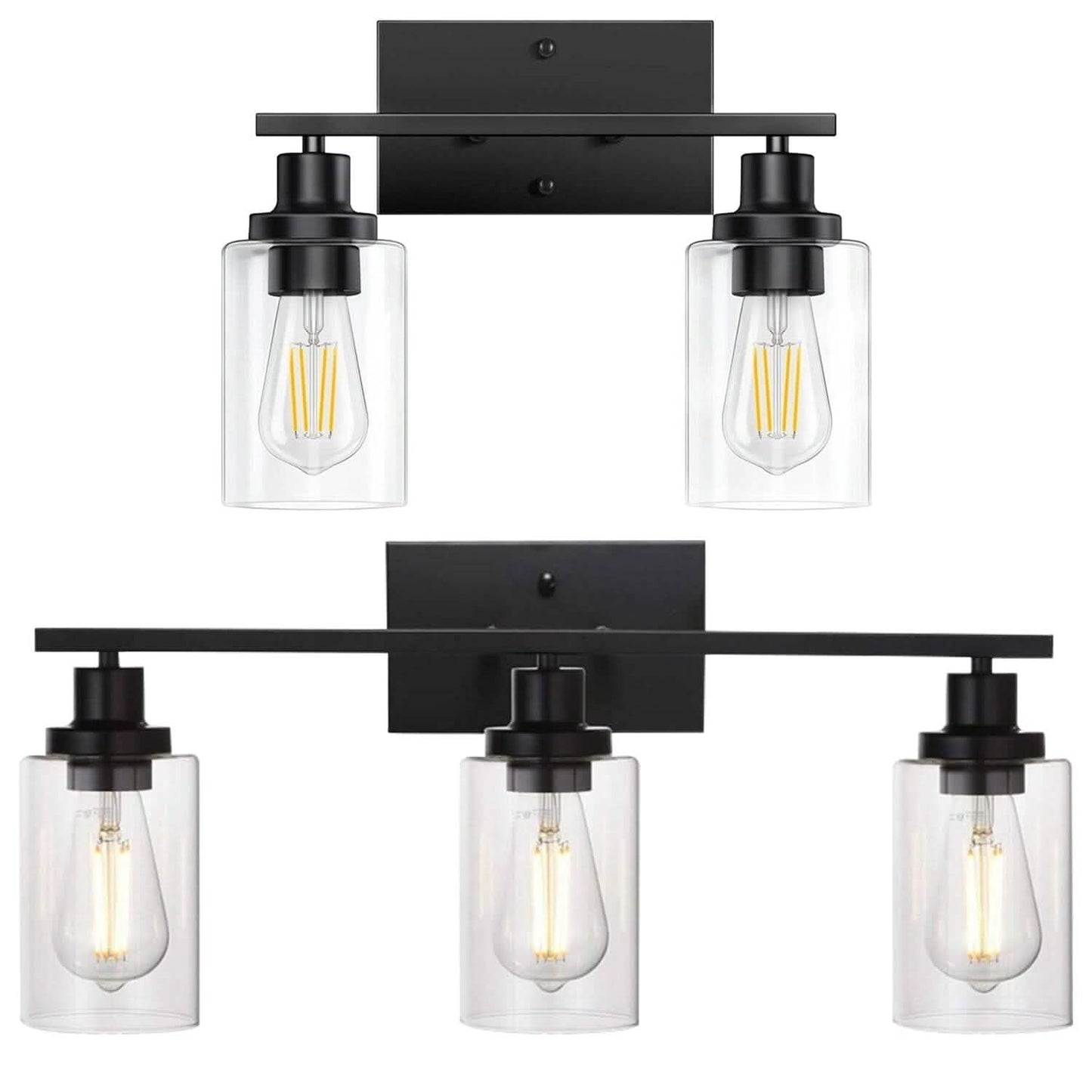 Light Wall Scone Lighting with Clear Glass