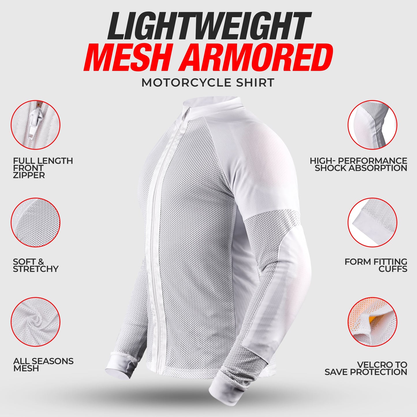 Camiseta de moto JAG | Protección con certificación CE