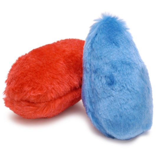 Juguete chirriante Jeffers Little Dotz de felpa de 4.5" para perros, paquete de 2