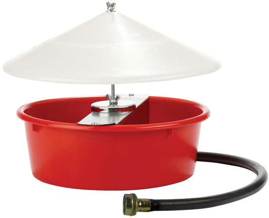 Bebedero automático para gallinas Little Giant con tapa, 5 cuartos