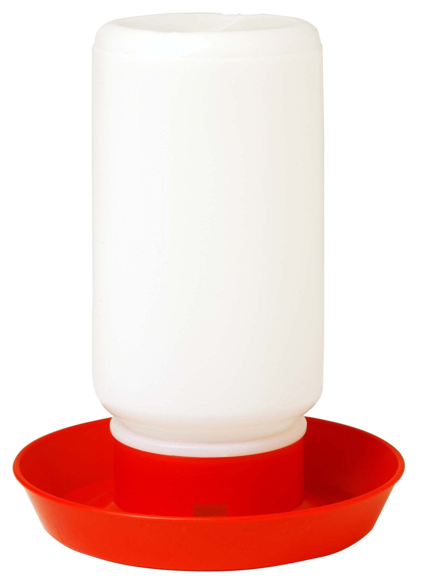 Little Giant Comedero y bebedero para pollos de 1 cuarto de galón – Tarro y base de plástico enroscables (se venden por separado)