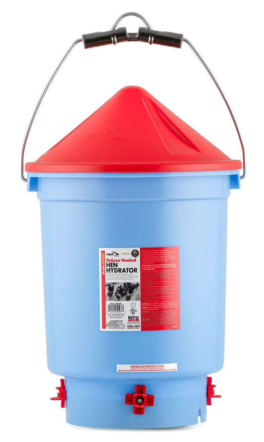 Bebedero calentado de lujo Little Giant para gallinas, 11,3 litros